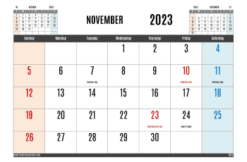 December 2023 Free Printable Calendar in Variety Formats (Name: 1223pna4hl3)