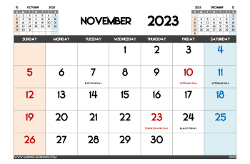 Printable December 2023 Calendar Free PDF in Landscape (Name: 1223pna4hl7)