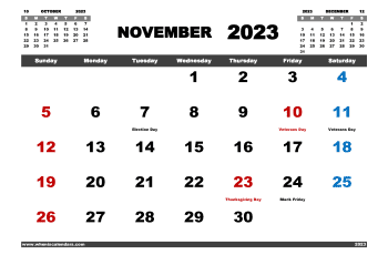 Free Printable December 2023 Calendar PDF and Variety Formats (Name: 1223pna4hl9)