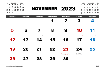 Free Printable December 2023 Calendar with Holidays in Variety Formats (Name: 1223pna4hl10)