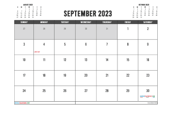 Free September 2023 Calendar Template