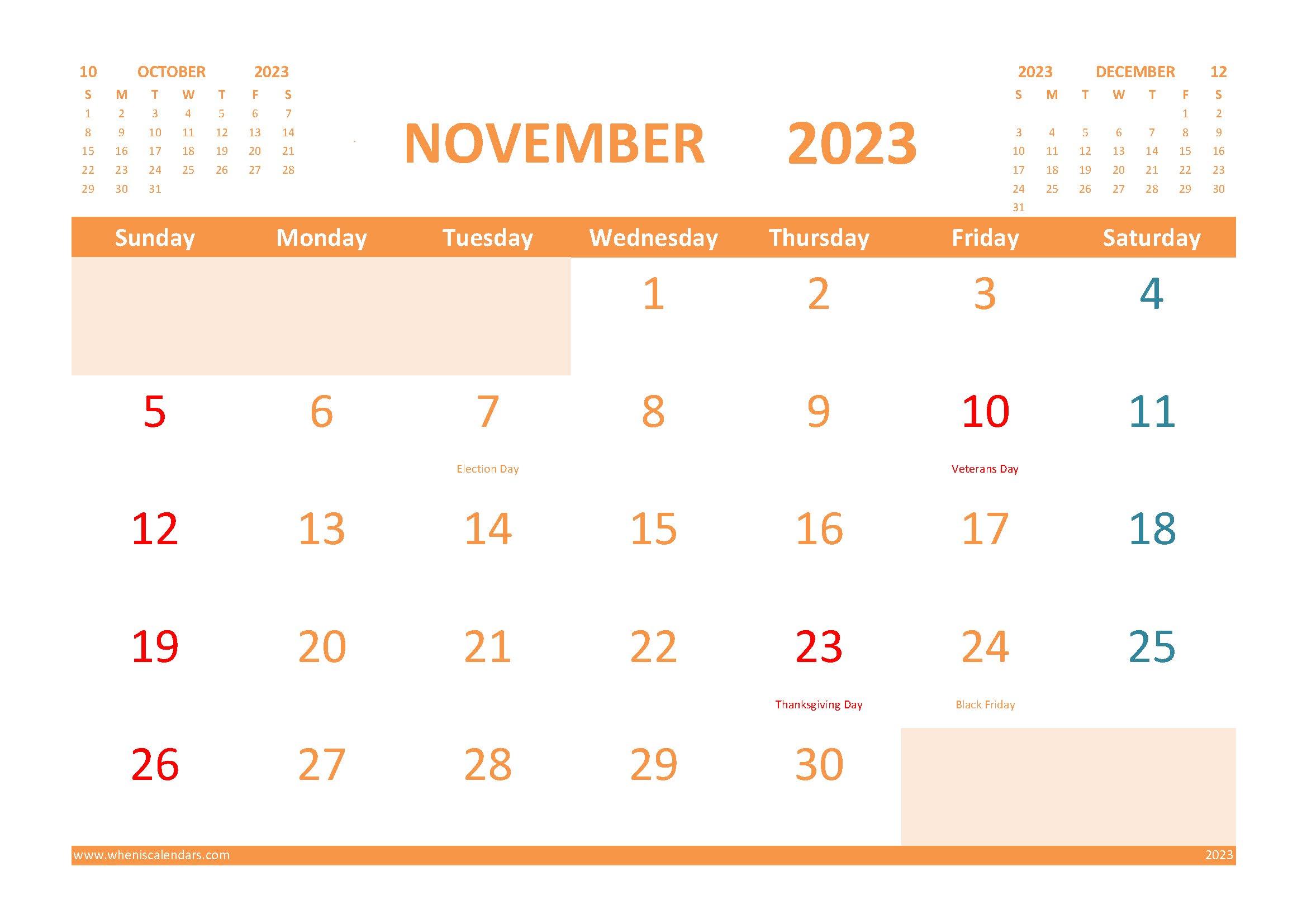Download 2023 planner calendar printable A4 23O445