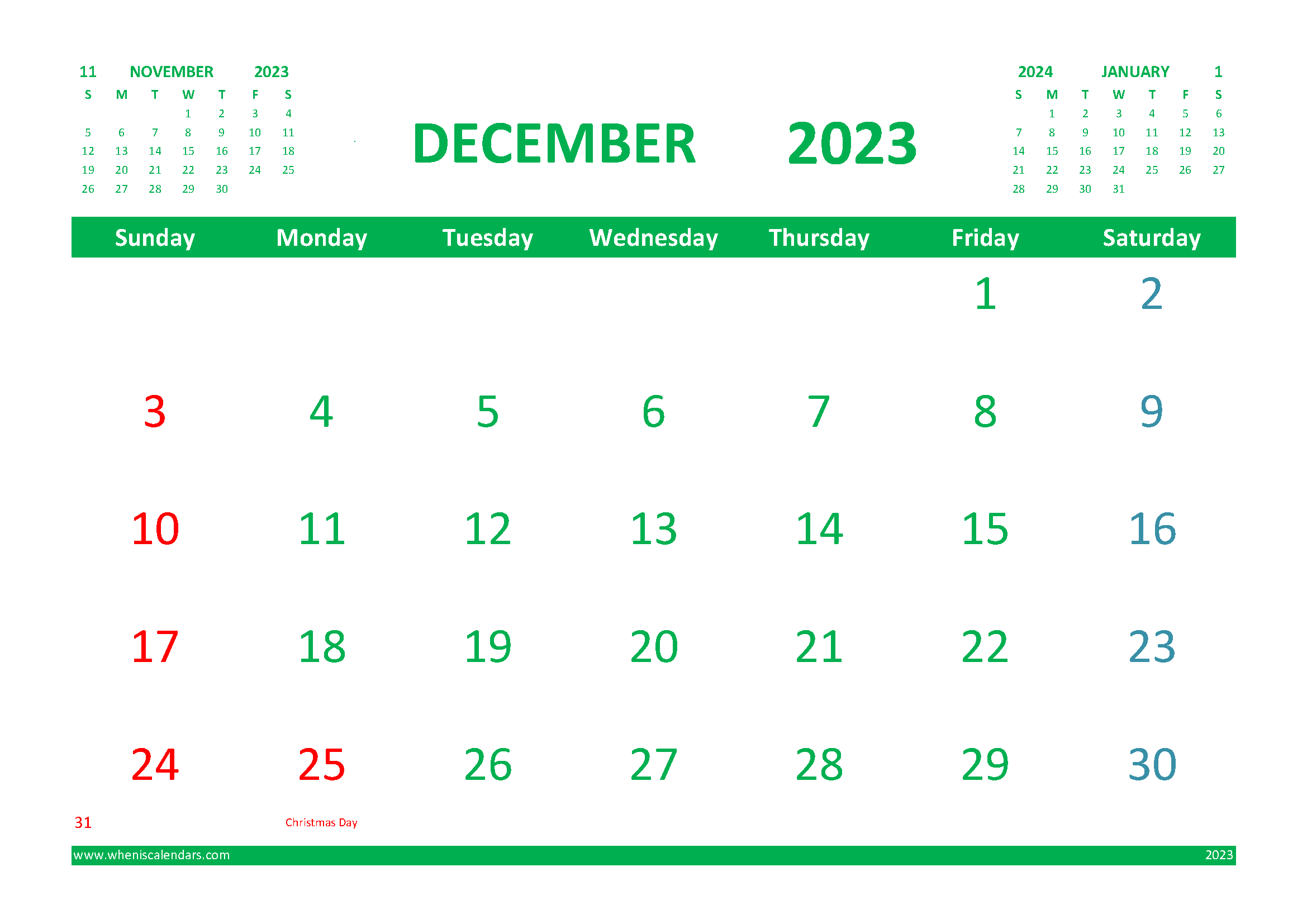 Download a5 printable calendar 2023 A4 23O603