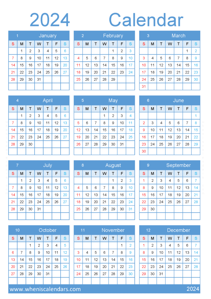 Download free download calendar 2024 A4 Vertical (O4Y113)