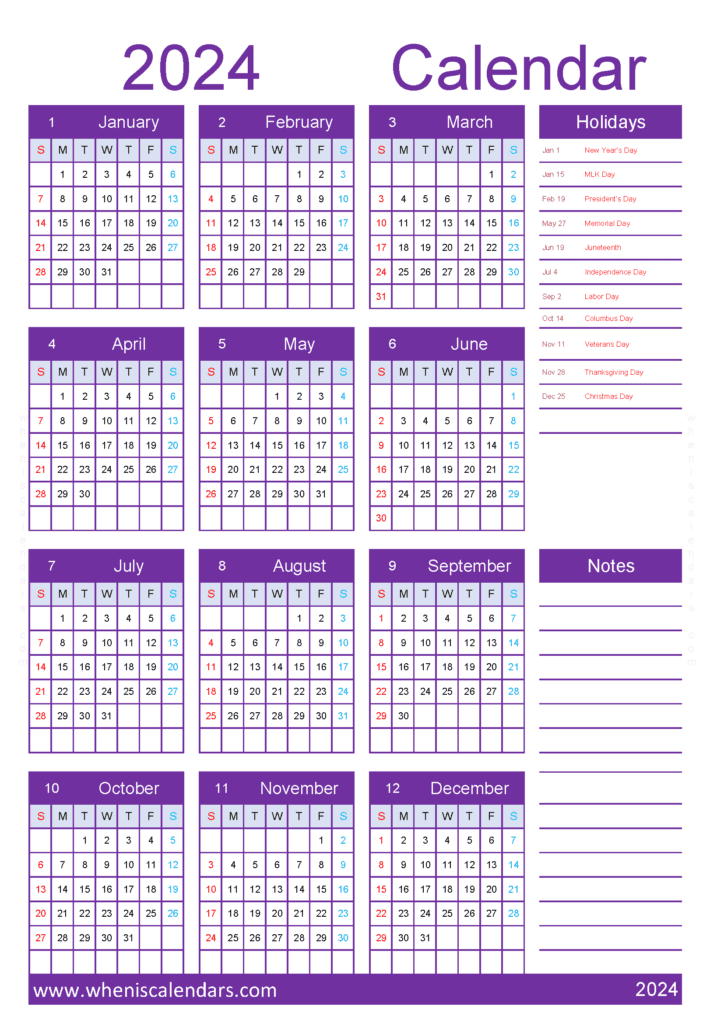 Download free printable monthly calendar 2024 A4 Vertical (O4Y037)