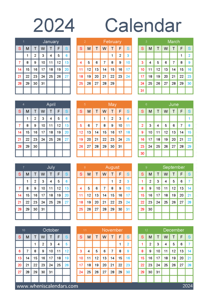 Download calendar week numbers 2024 A5 Vertical (O4Y171)