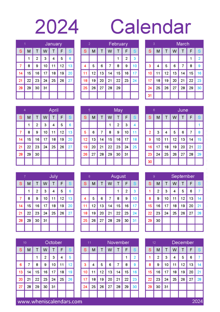 Download pretty calendar 2024 A5 Vertical (O4Y173)