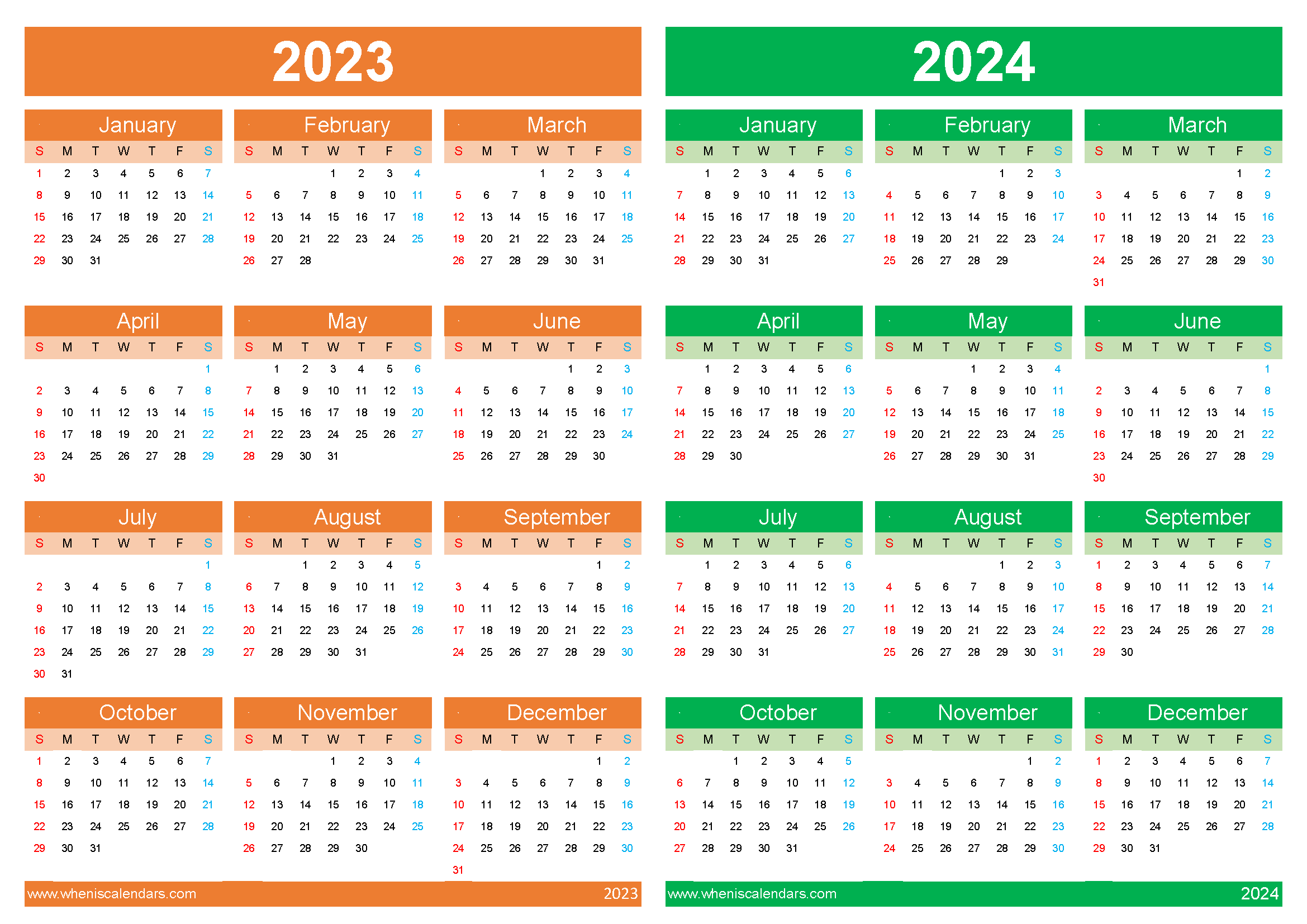 2023 to 2024 calendar printable 34Y20