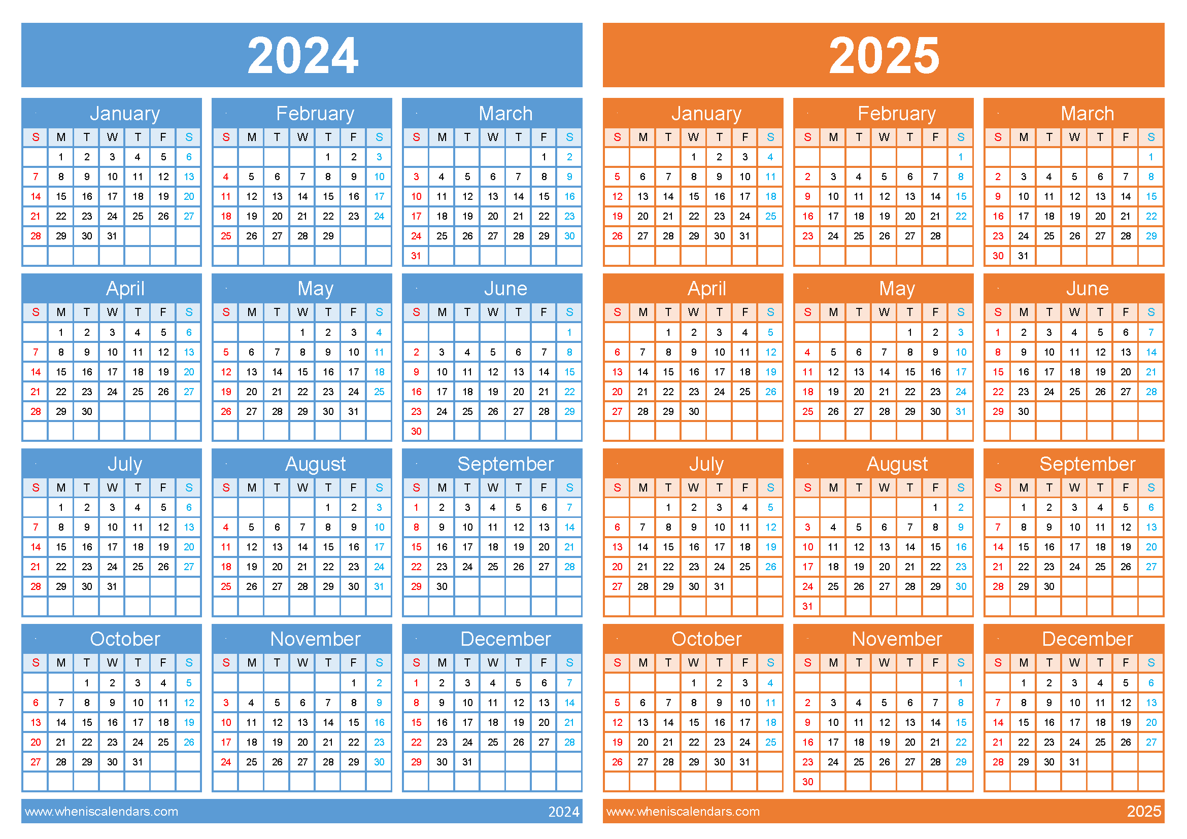 printable 2024 2025 calendar 45Y02