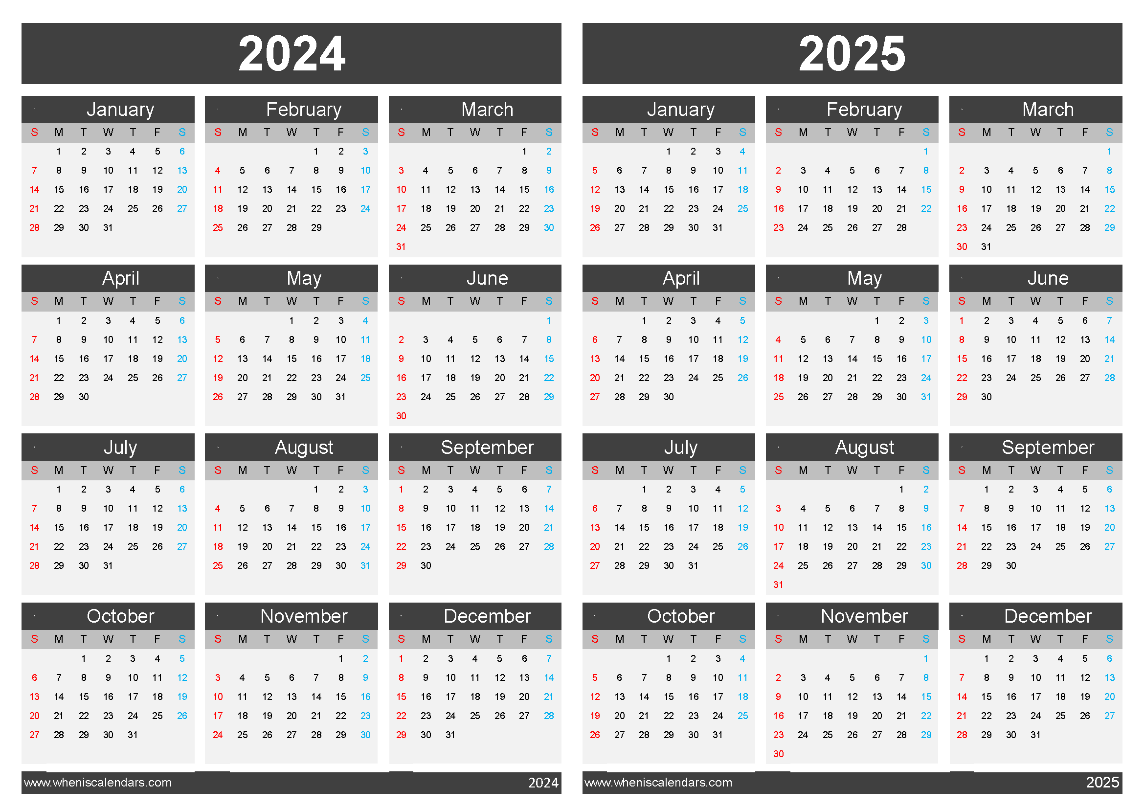 2024 2025 calendar pdf 45Y06