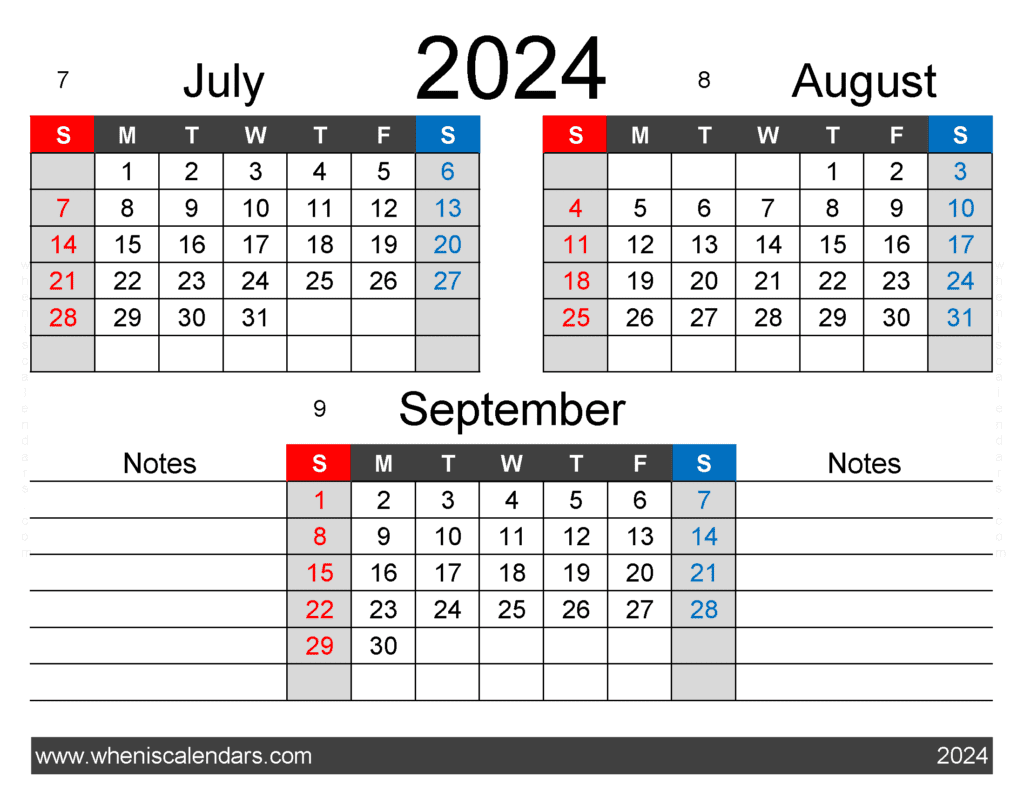 Download Jul Aug Sept calendar 2024 JAS422