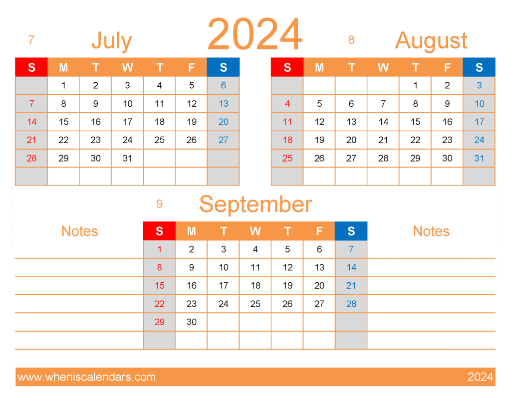 Download calendar Jul Aug Sept 2024 JAS426