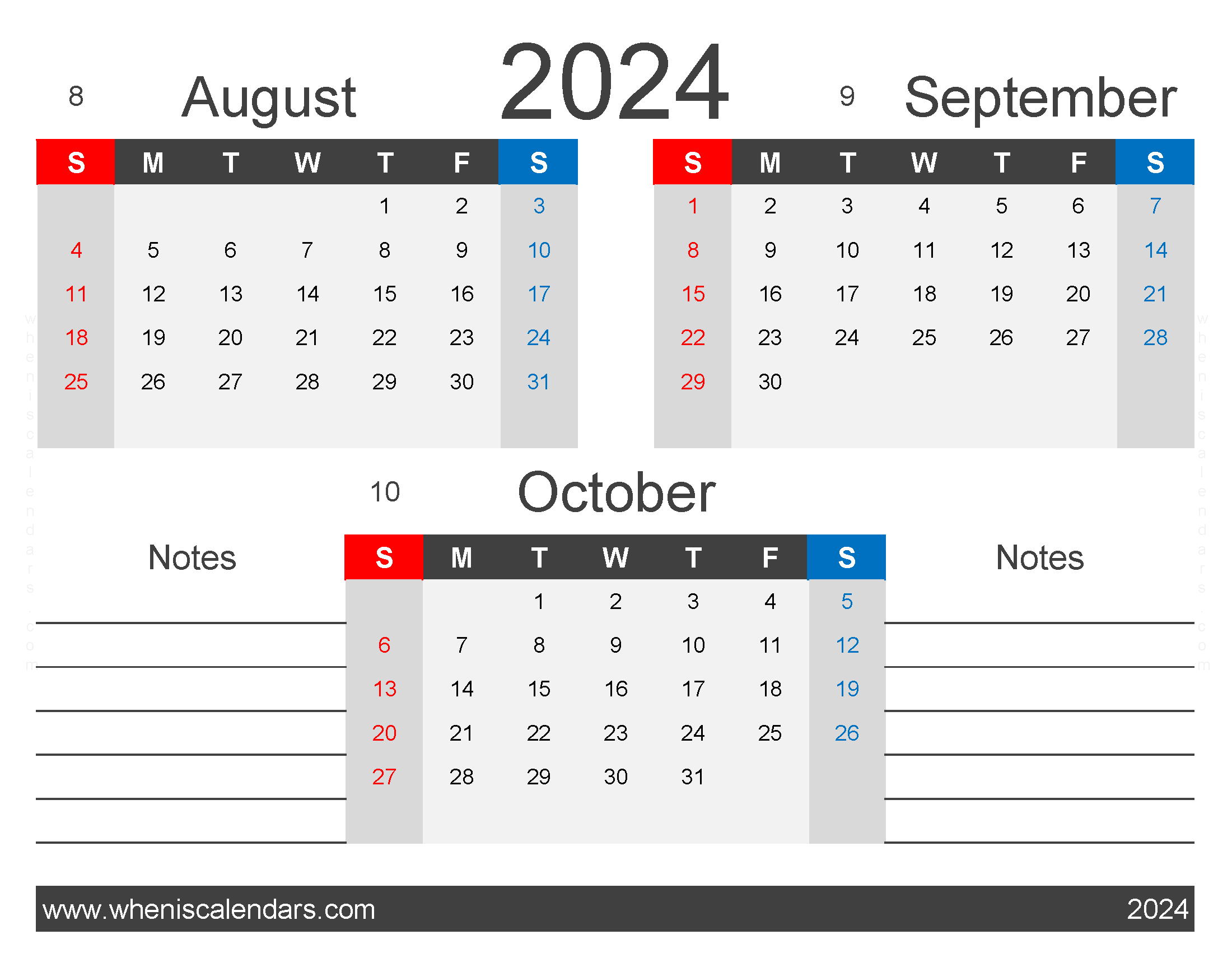 Download 2024 Calendar Aug Sept October ASO424