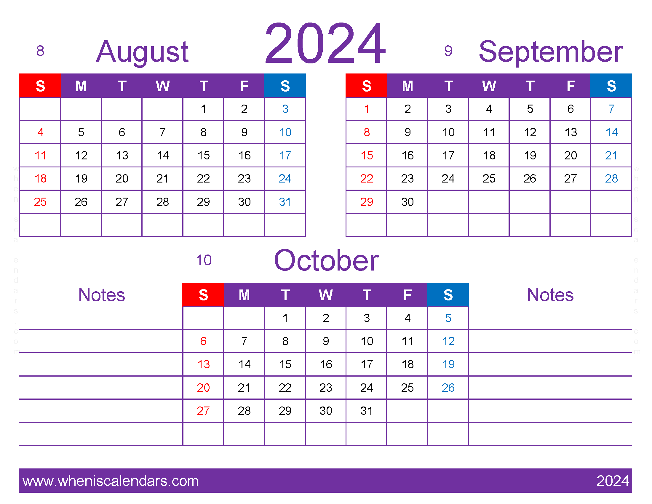 Download 2024 Aug Sept Oct Calendar ASO433