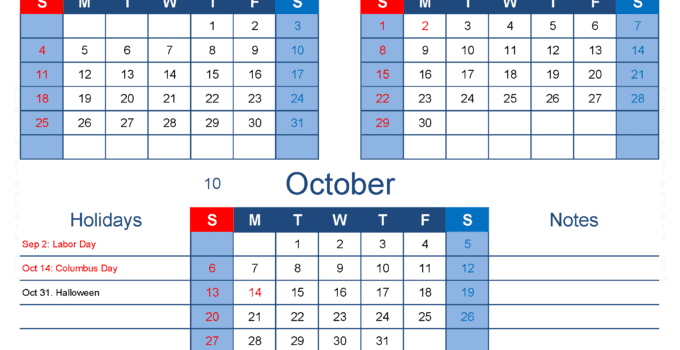 Download Calendar for August September and October 2024 ASO418