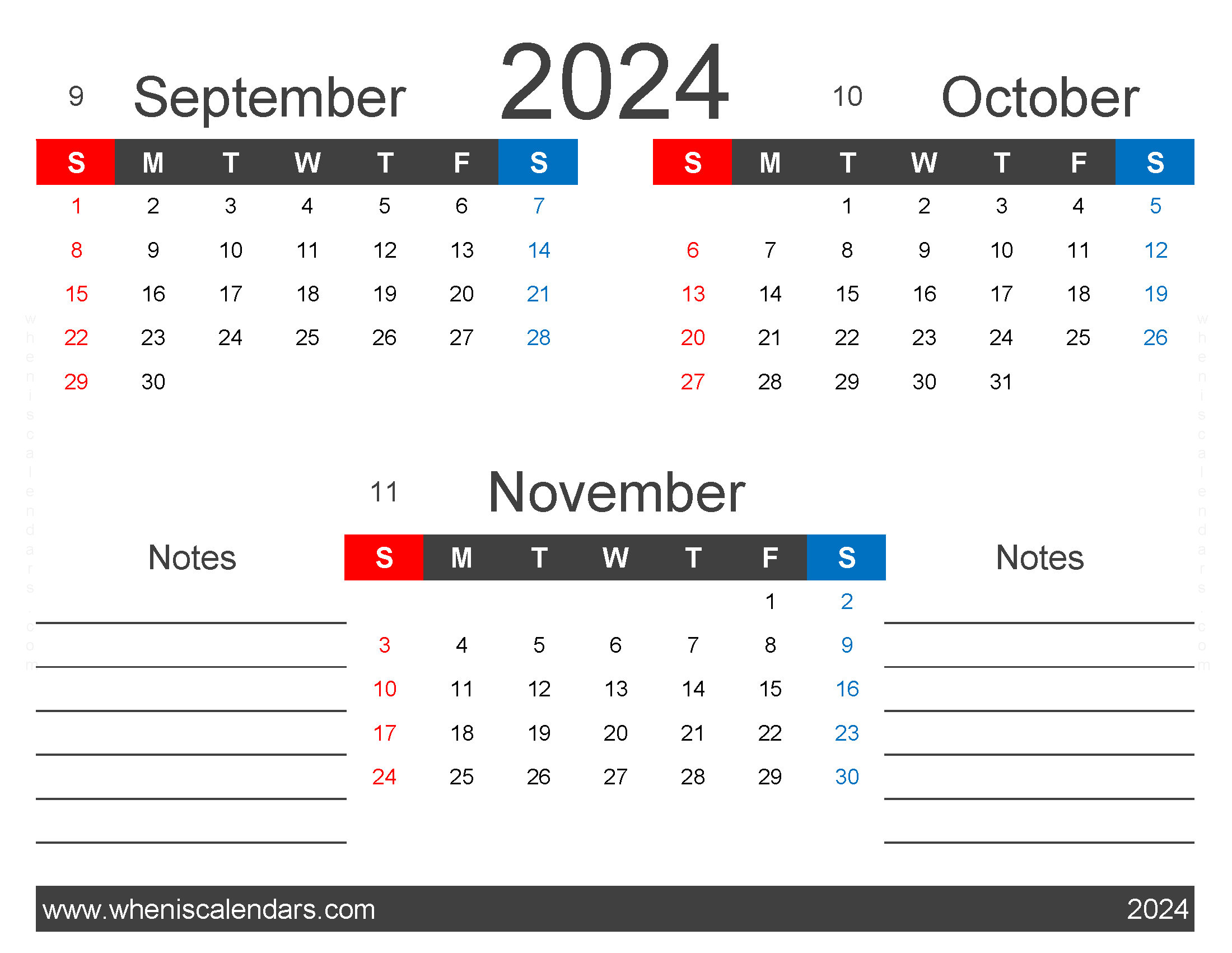 Download Calendar 2024 Sept Oct Nov SON423