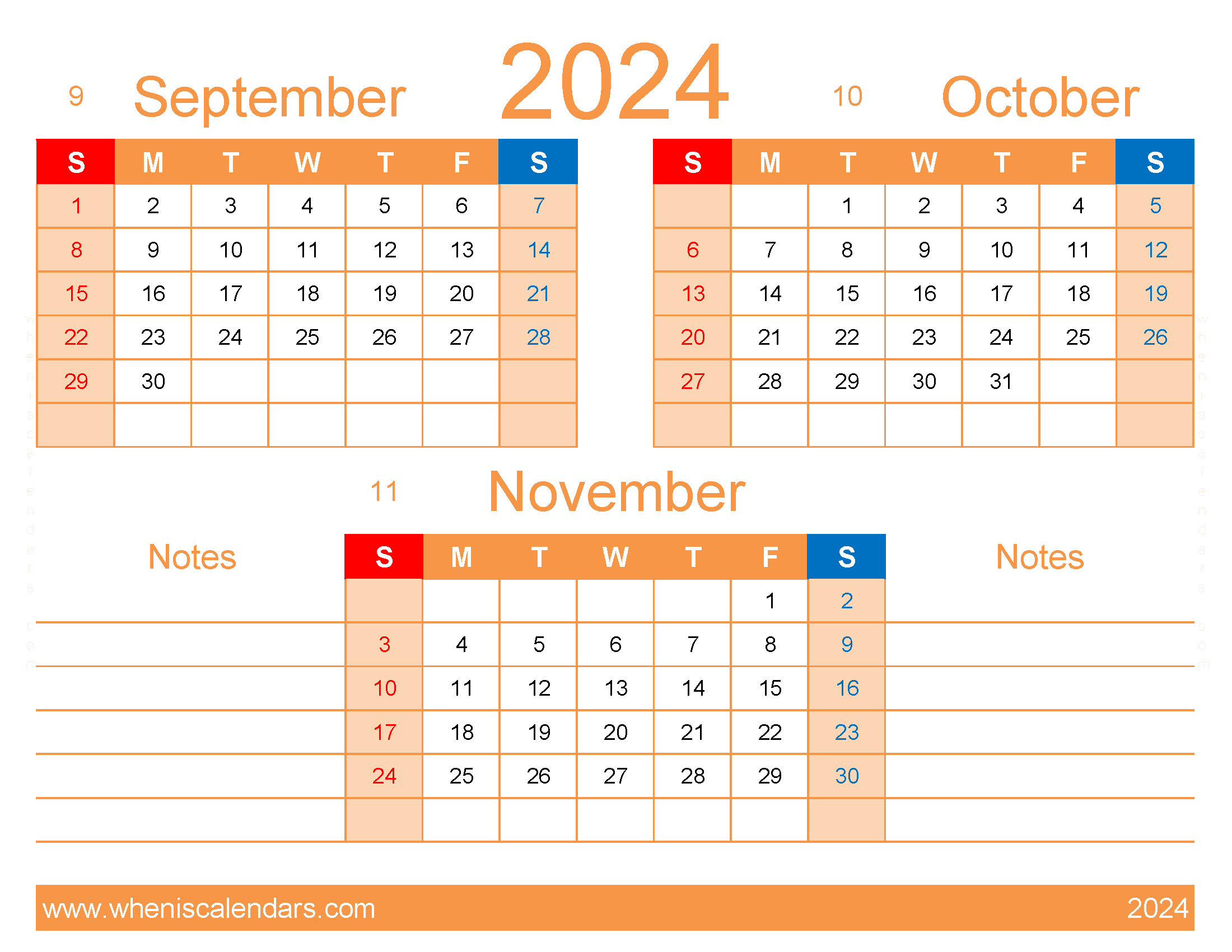 Download Calendar Sept Oct Nov 2024 SON426