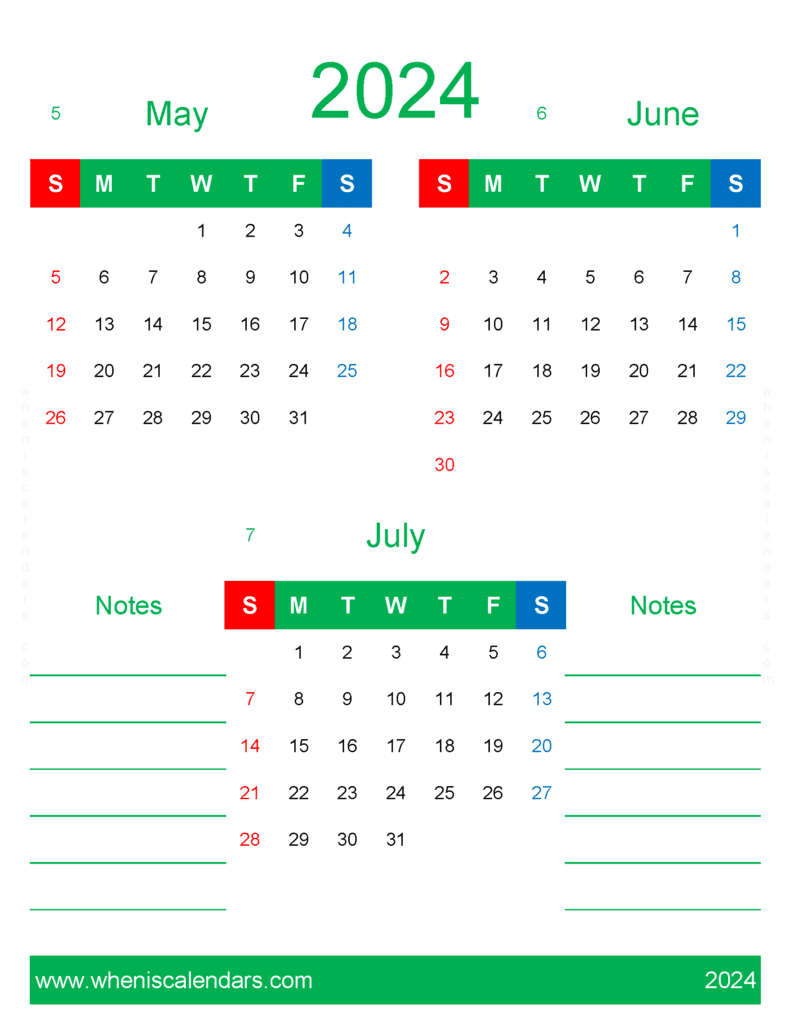 Download Calendar for May Jun July 2024 MJJ471