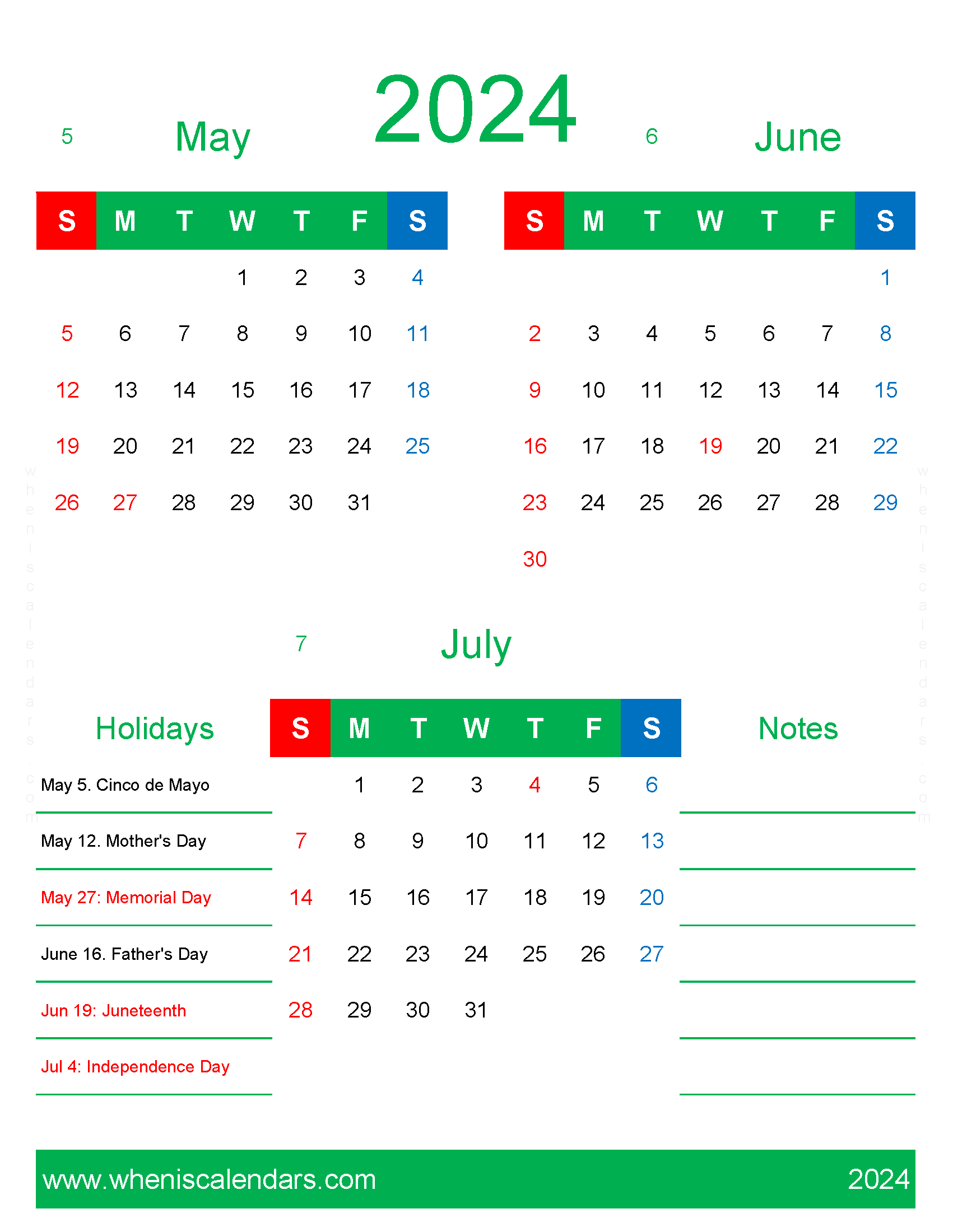Download Calendar 2024 May June July MJJ451