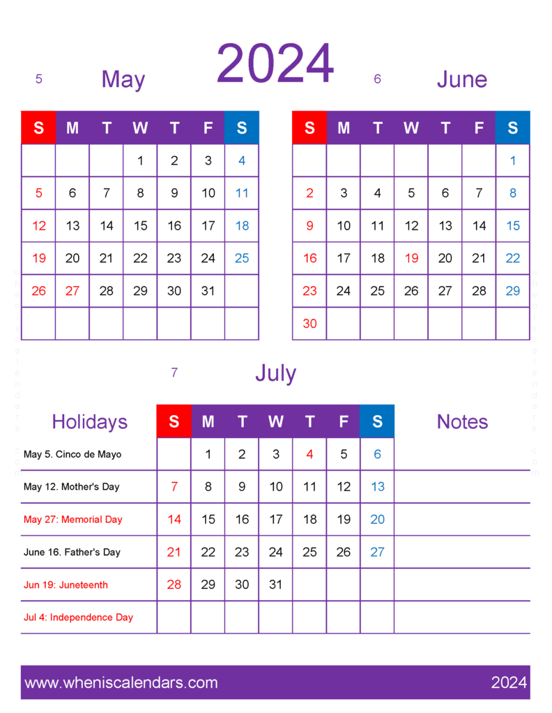 Download Calendar May Jun July 2024 MJJ453