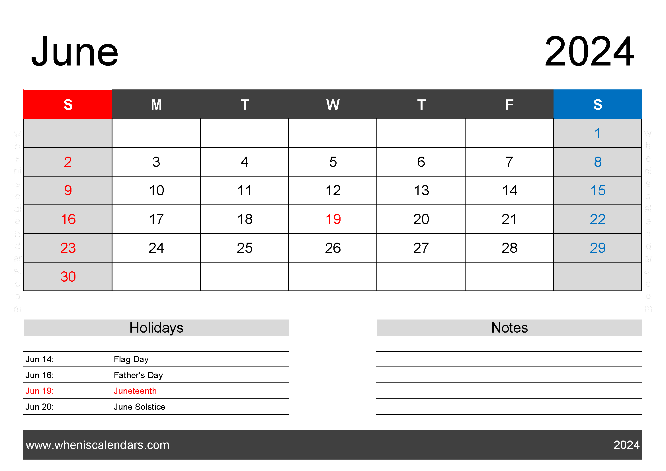 Blank Jun 2024 Calendar Printable Monthly Calendar