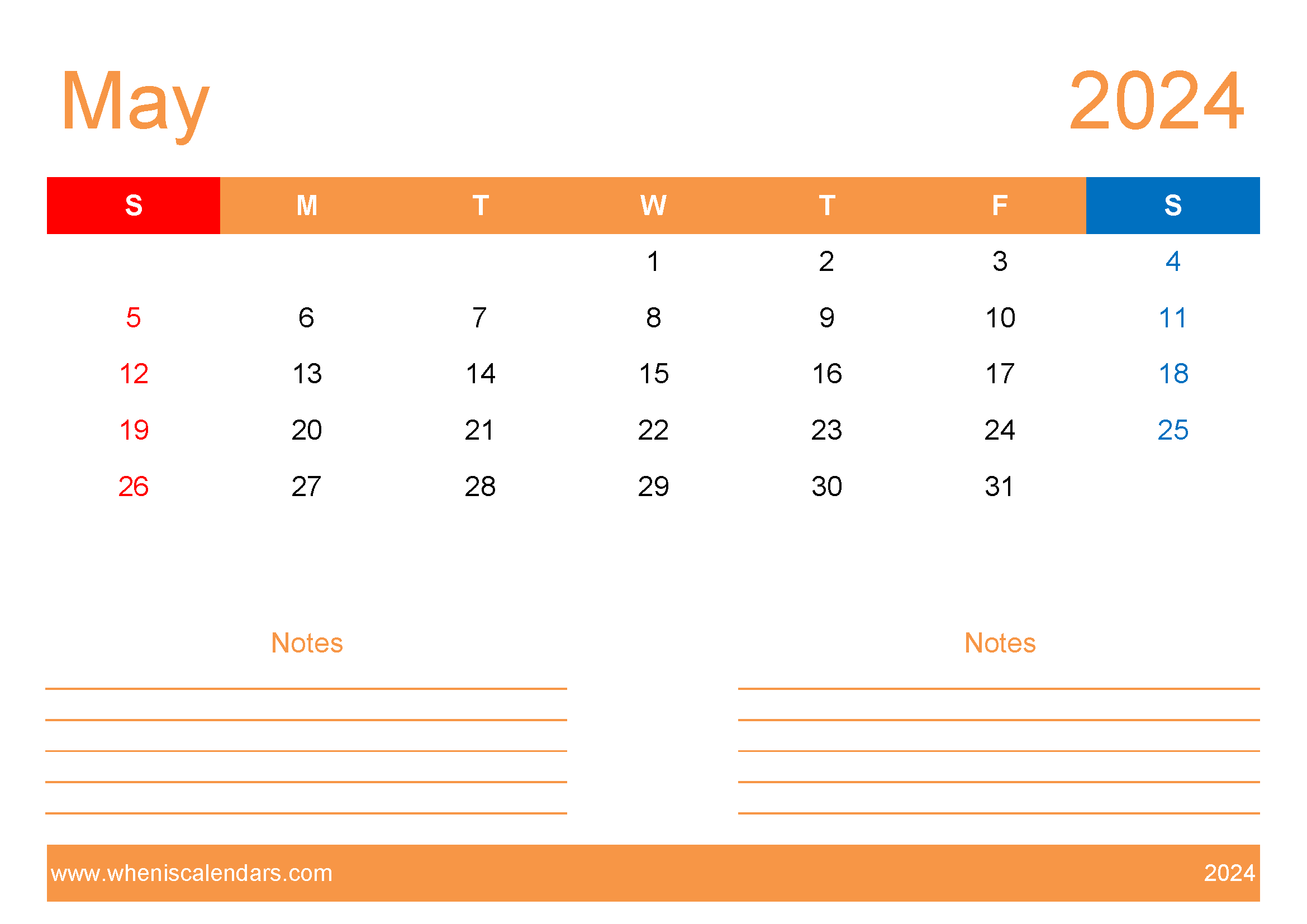 May 2024 Calendar editable Free Monthly Calendar