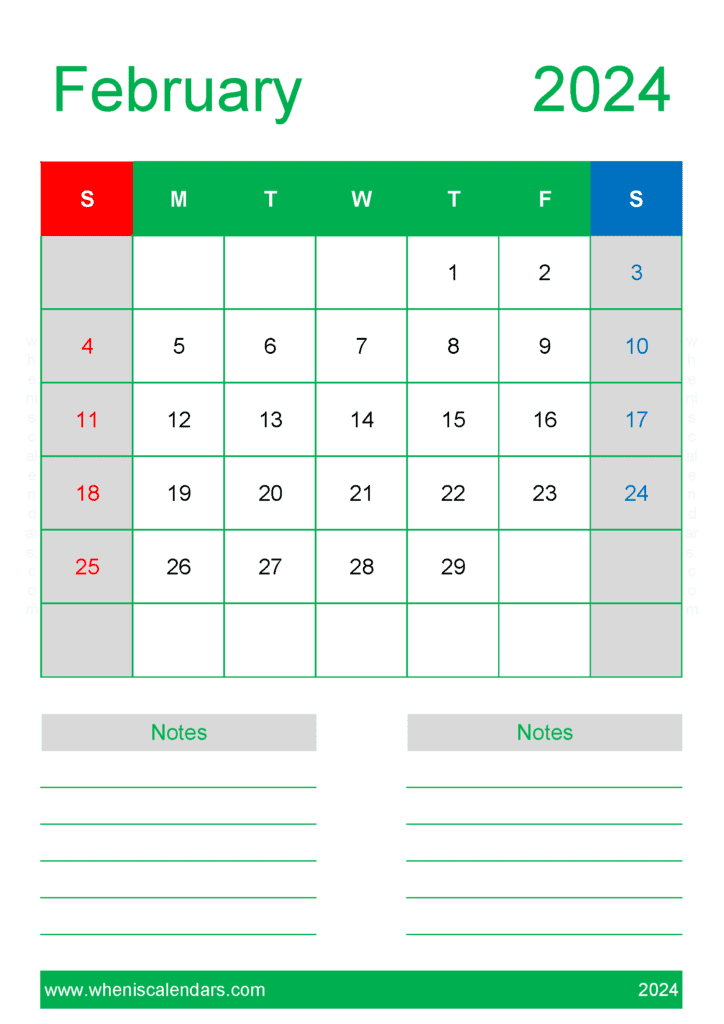 February 2024 Printable Calendars Monthly Calendar