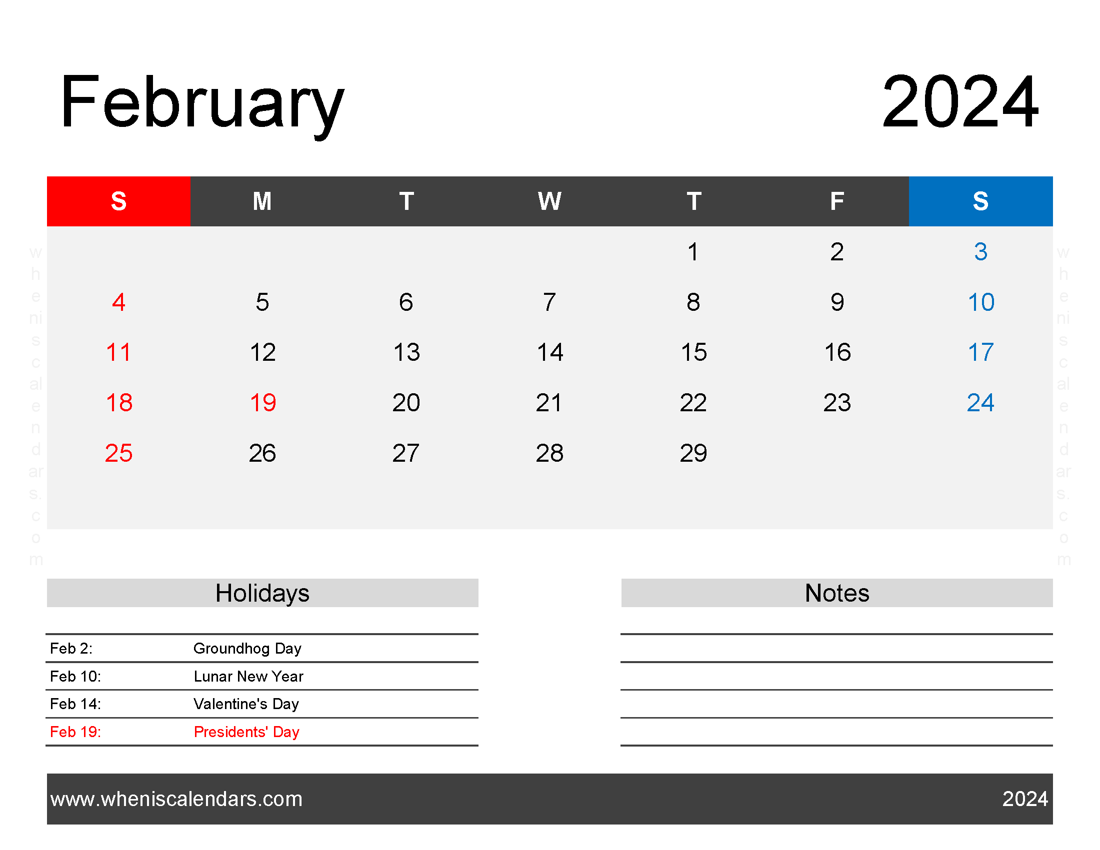2024 Monthly Calendar Free