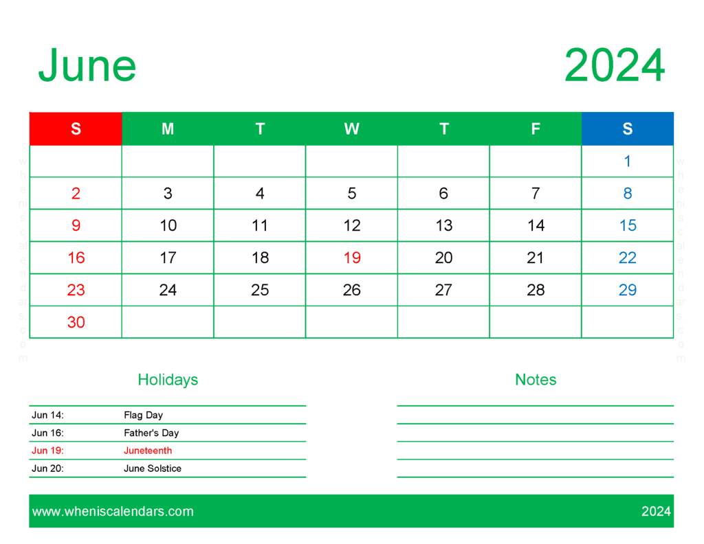 June 2024 Calendar to print Free J64169