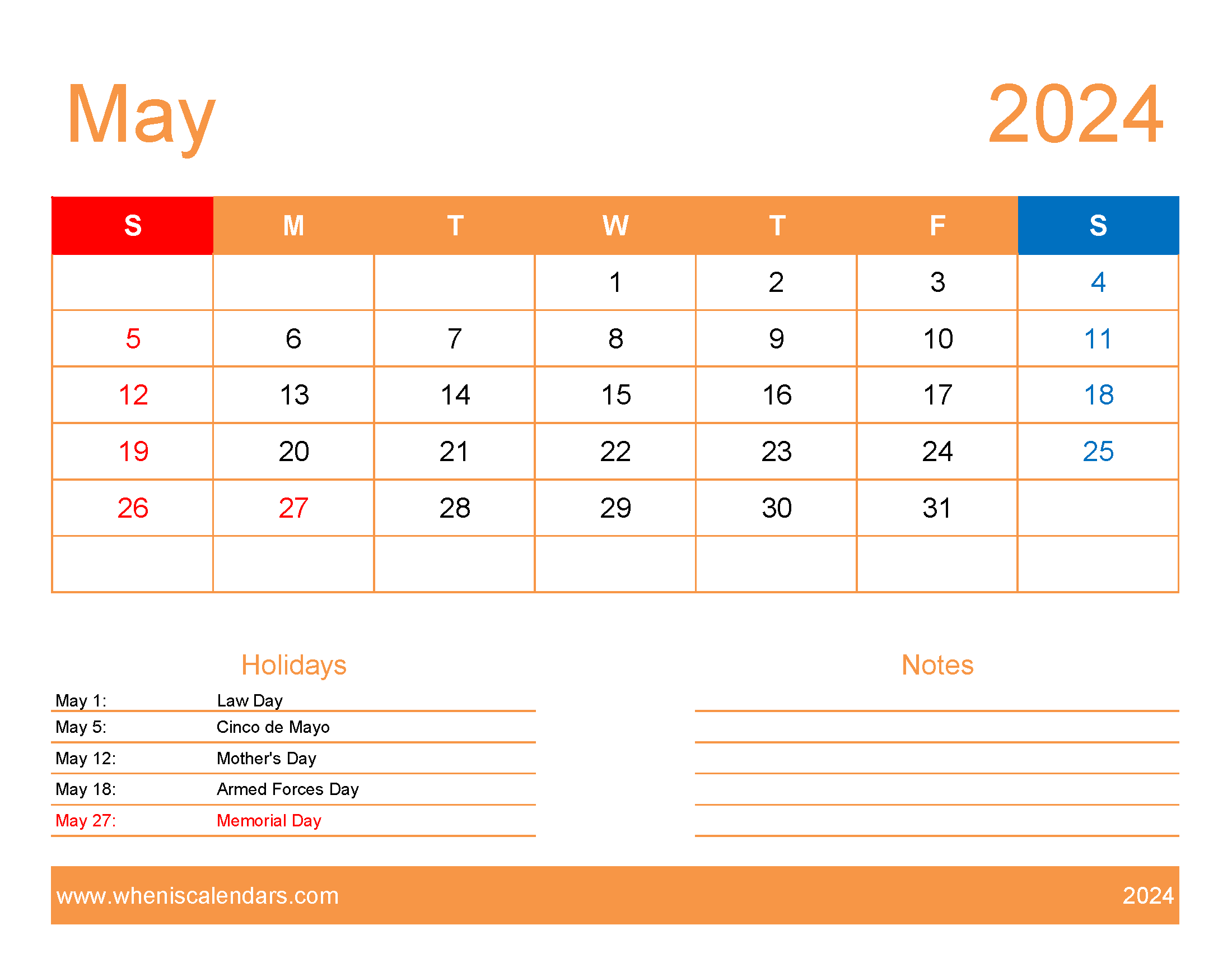 pdf Calendar May 2024 Monthly Calendar