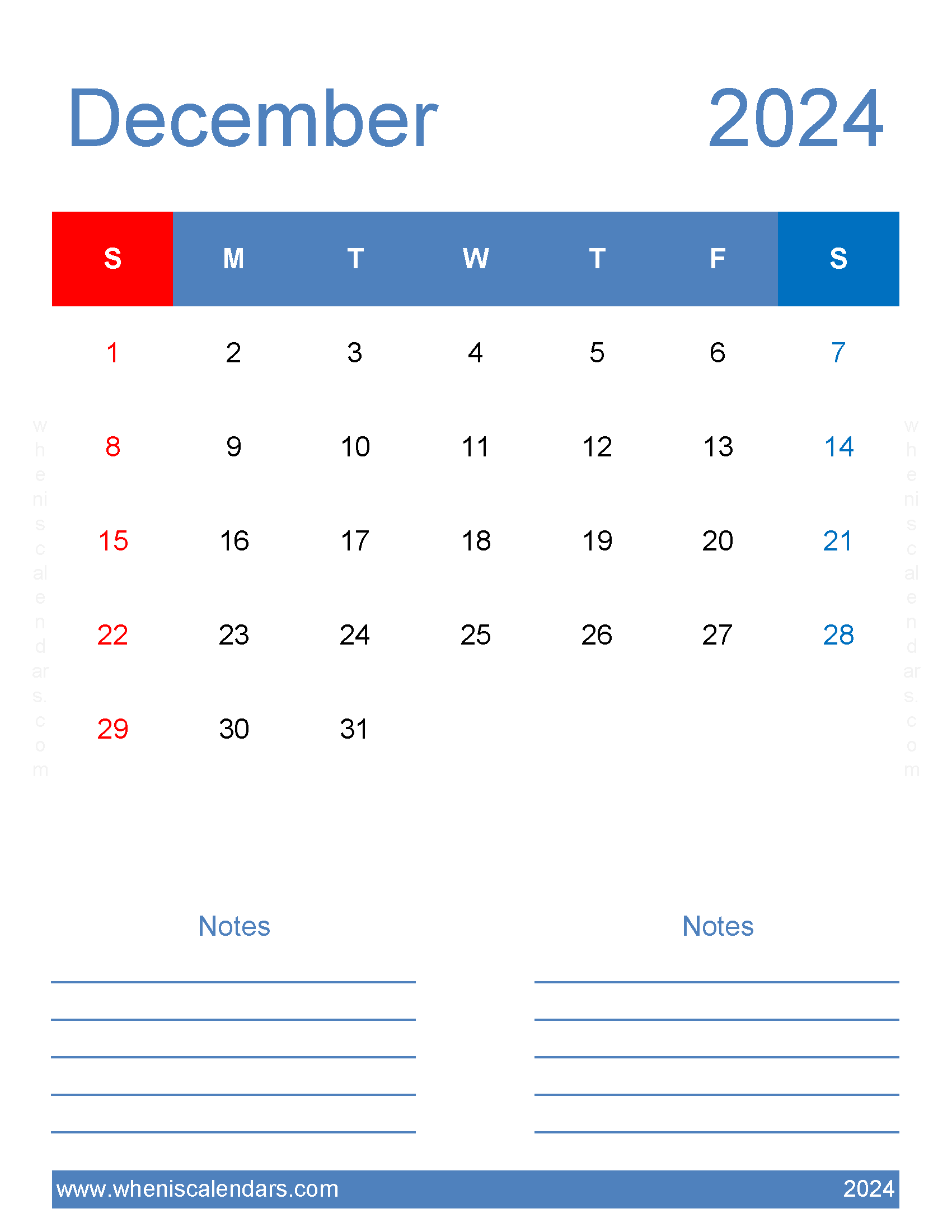 Dec 2024 editable Calendar Monthly Calendar