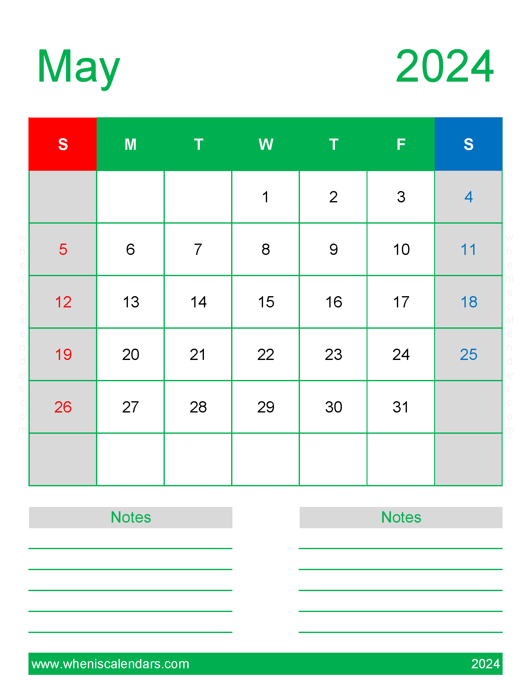 May 2024 Calendar Free Printable Calendar Monthly Calendar