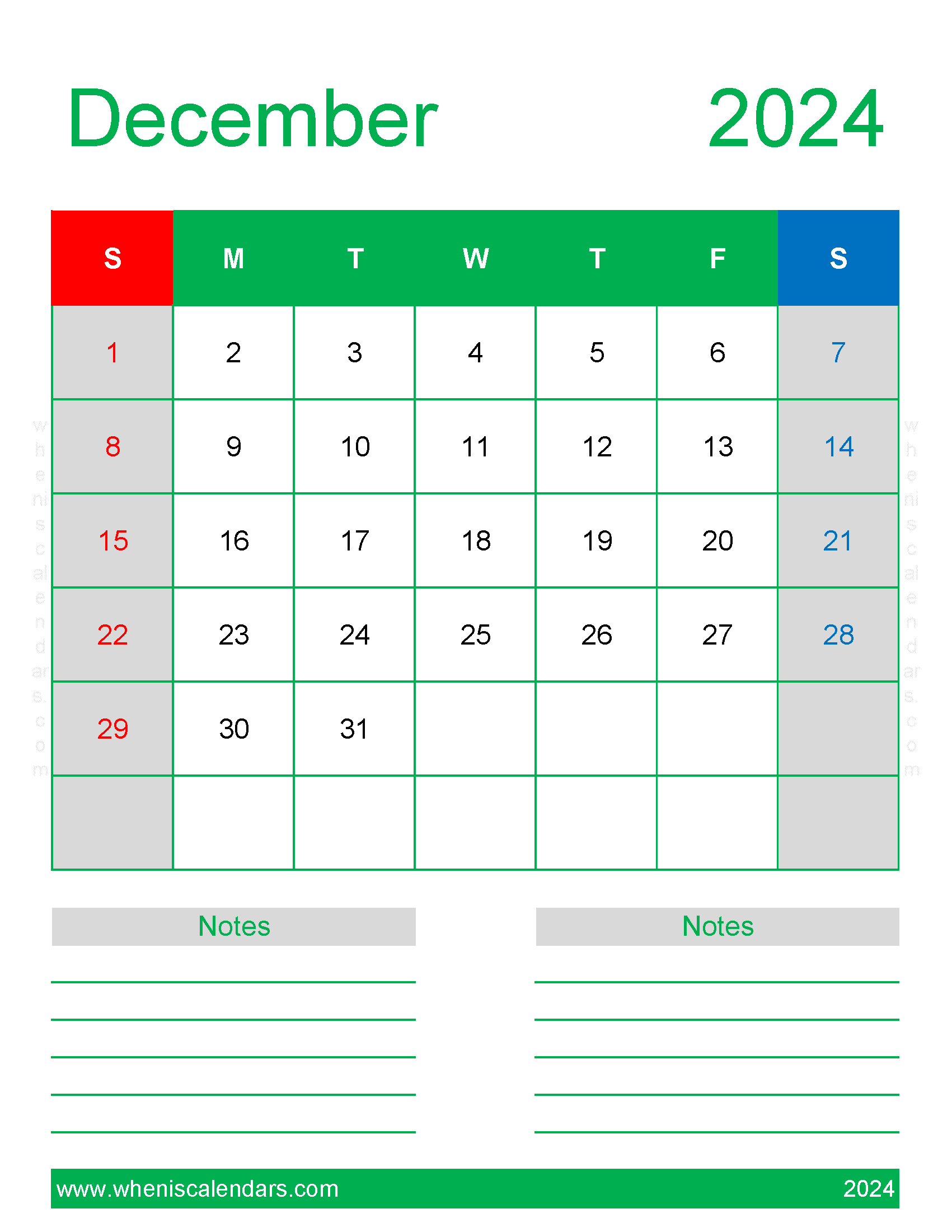 December 2024 Calendar Free Printable Calendar Monthly Calendar