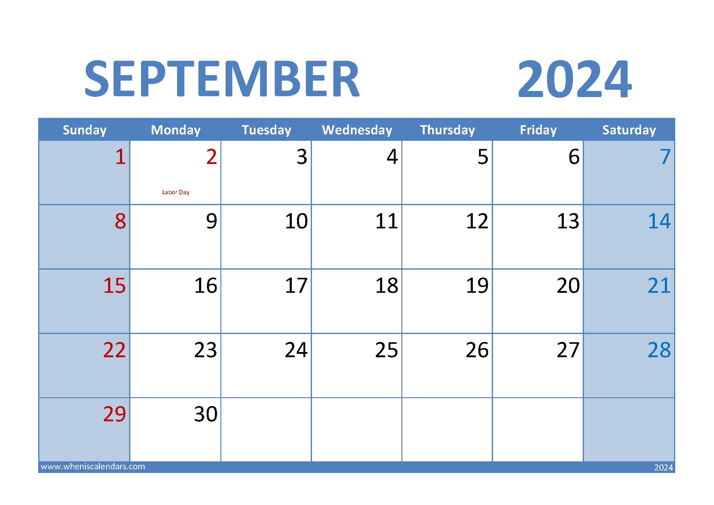 Monthly Calendar 2024 Printable
