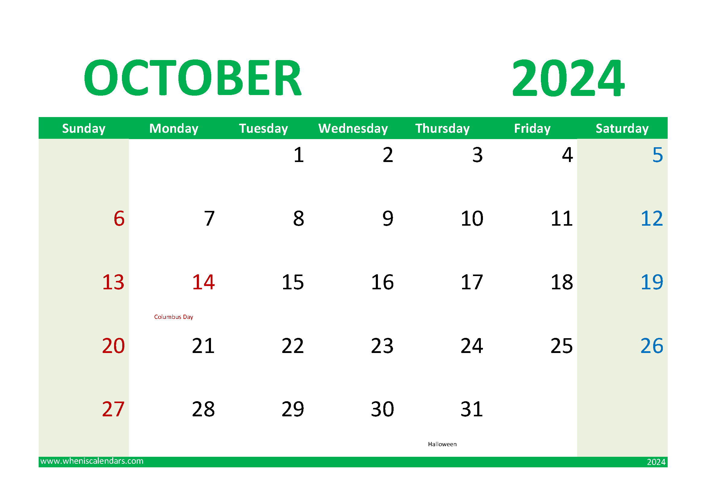 Free Printable Calendar 2024 Monthly