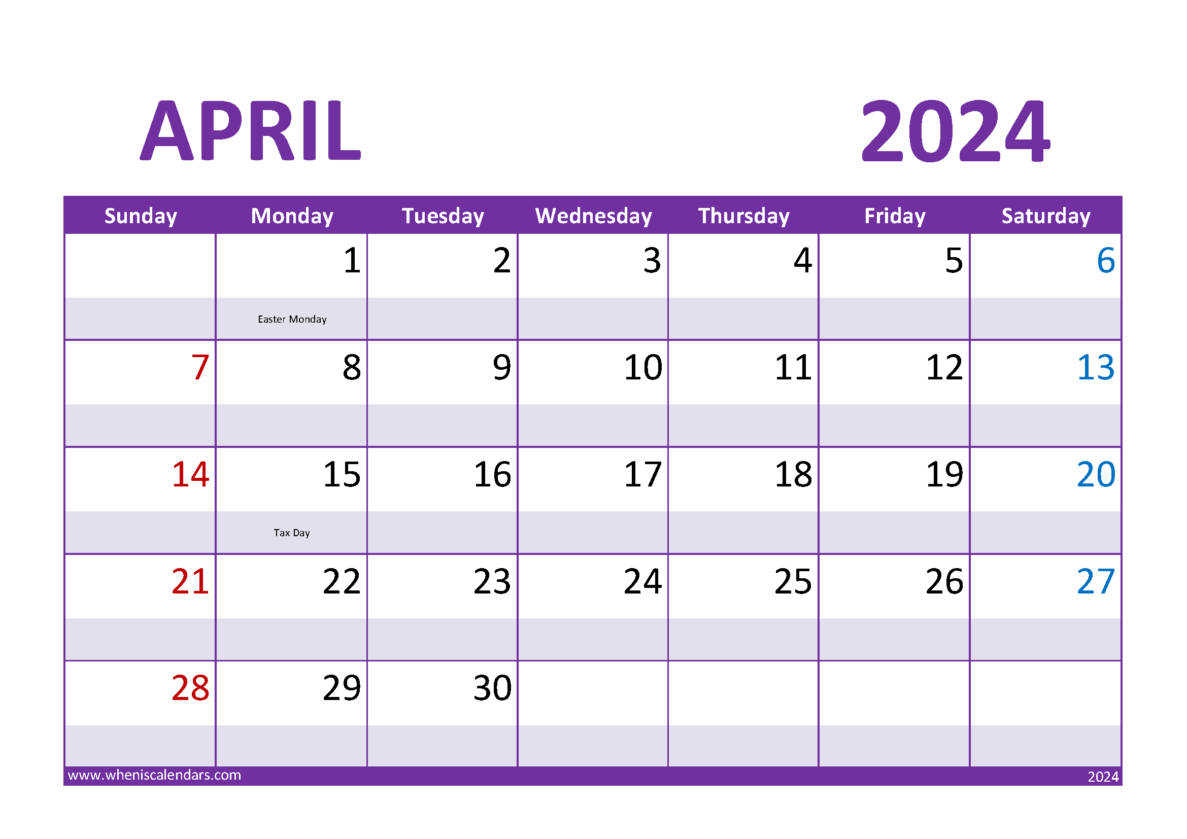 May Calendar 2024 with Holidays M54022