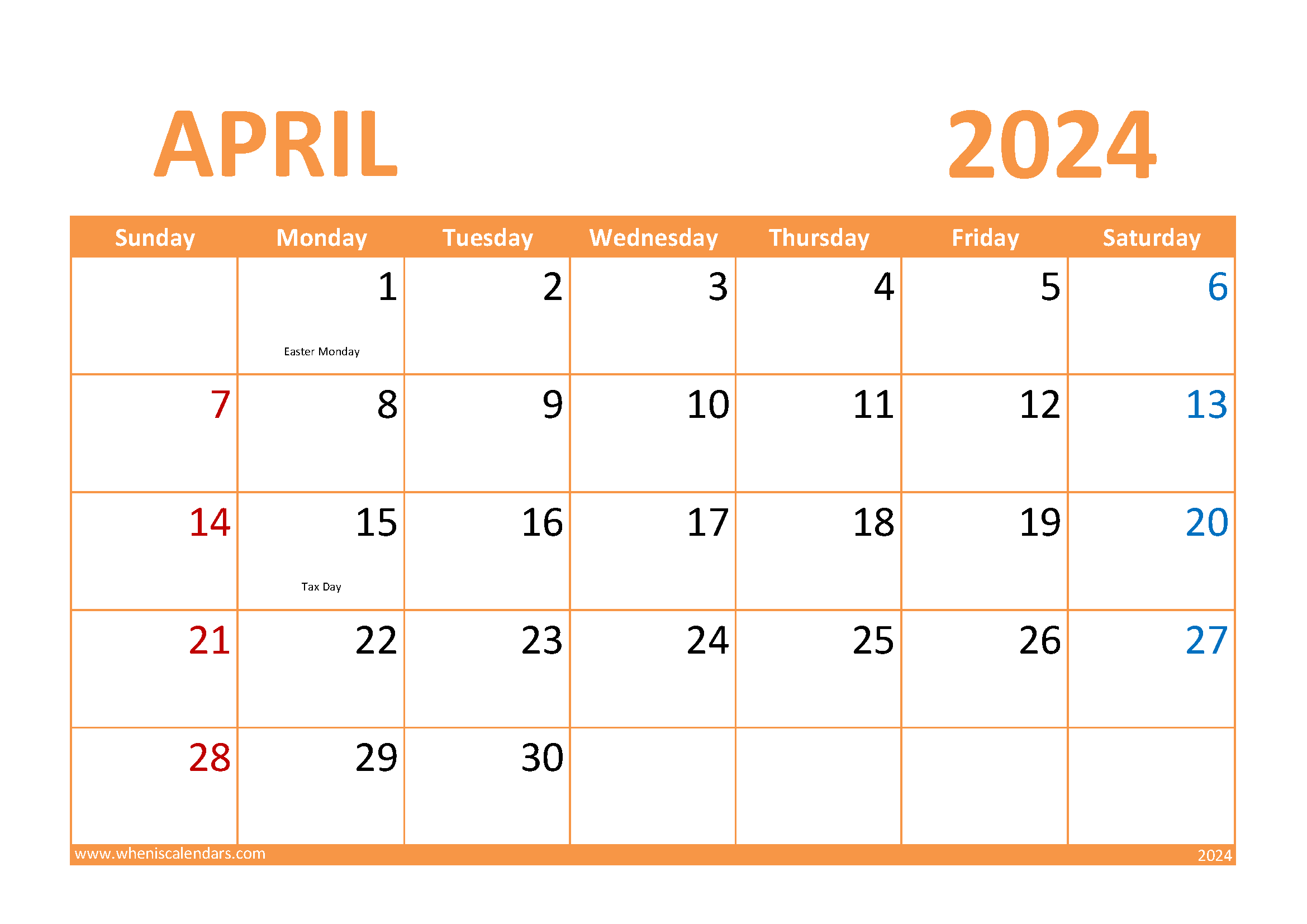 May 2024 Printable Calendar page Monthly Calendar