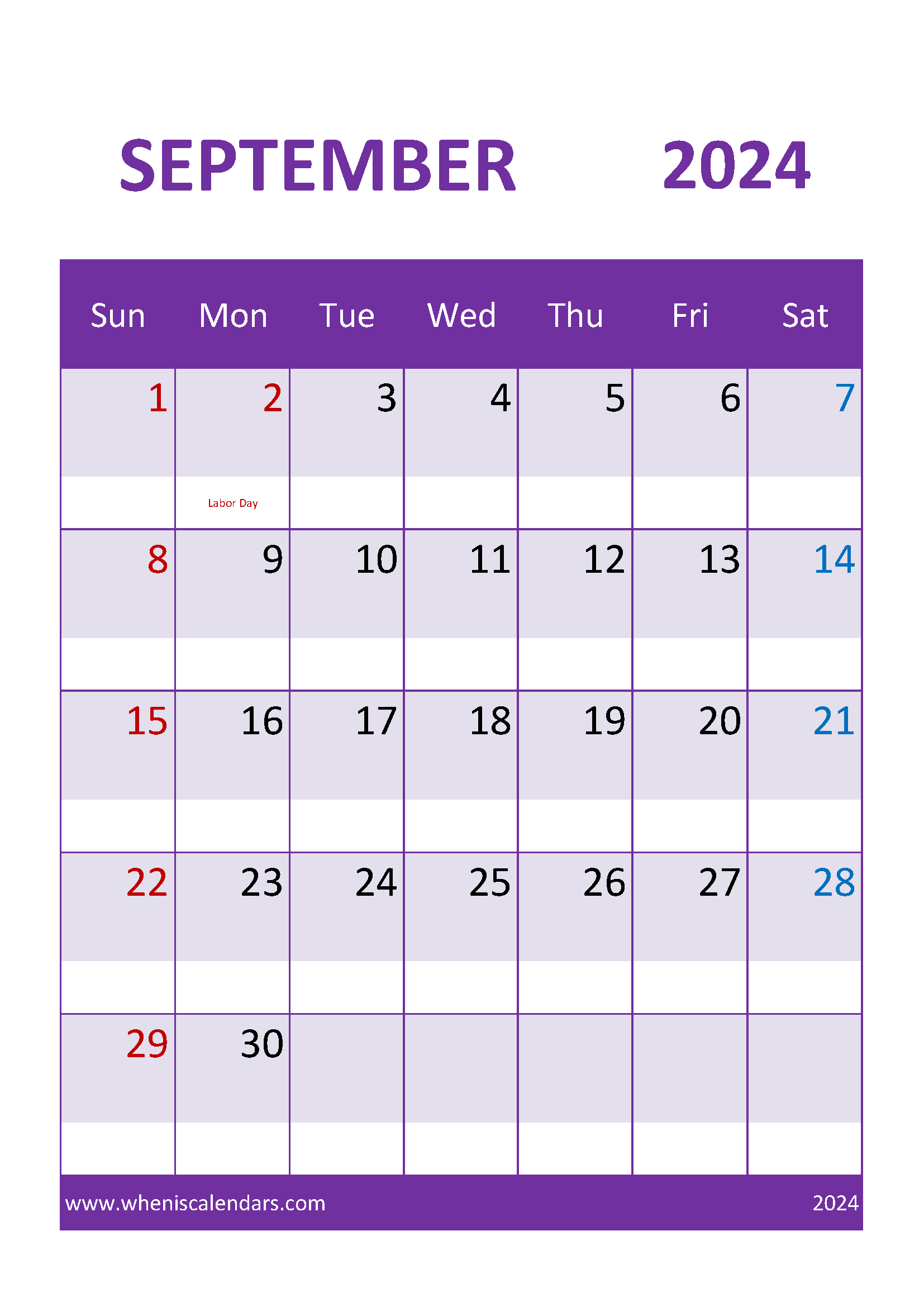 cute September 2024 Calendar Printable Monthly Calendar