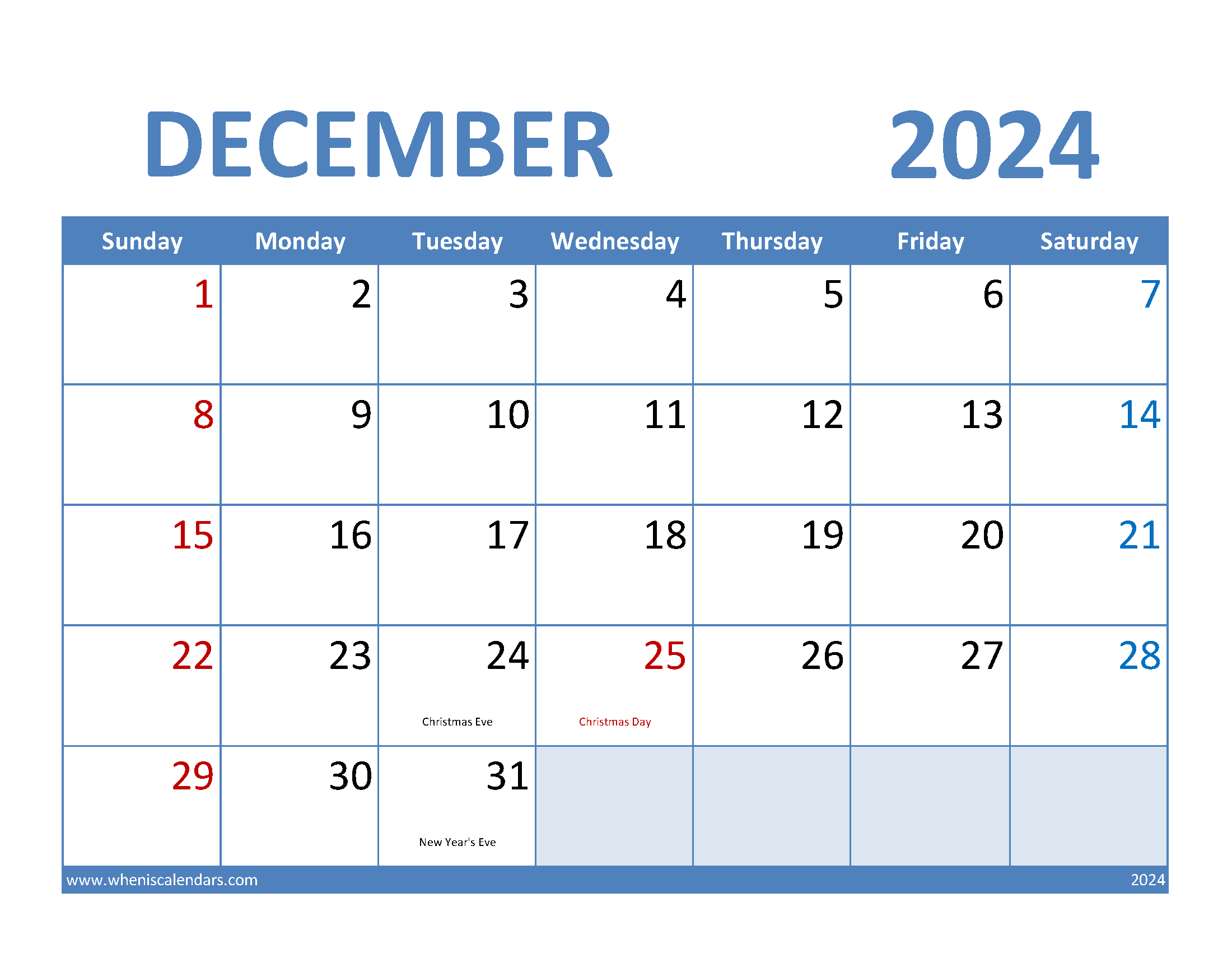 julian Calendar 2024 christmas Monthly Calendar