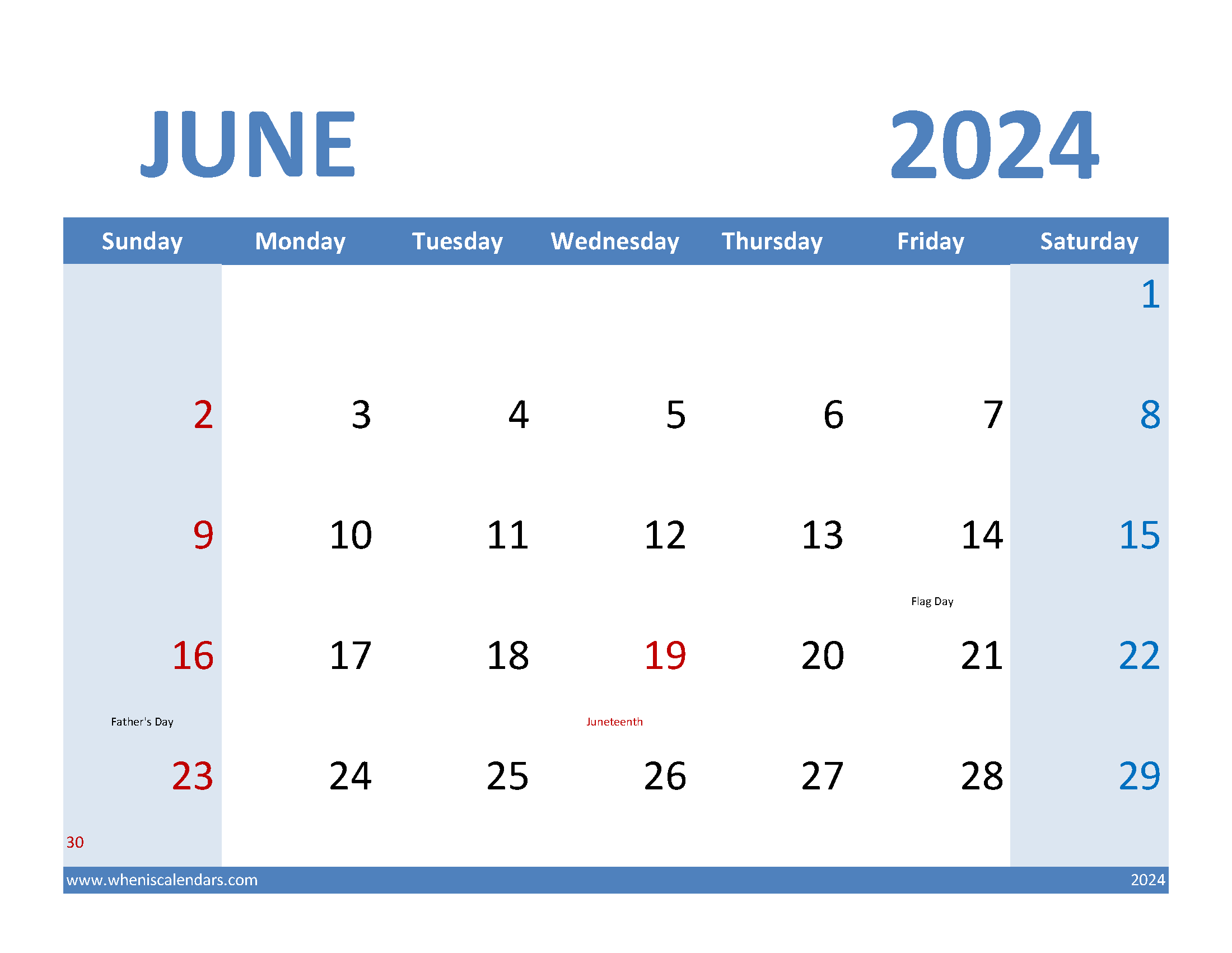 June 2024 appointment Calendar Printable Monthly Calendar