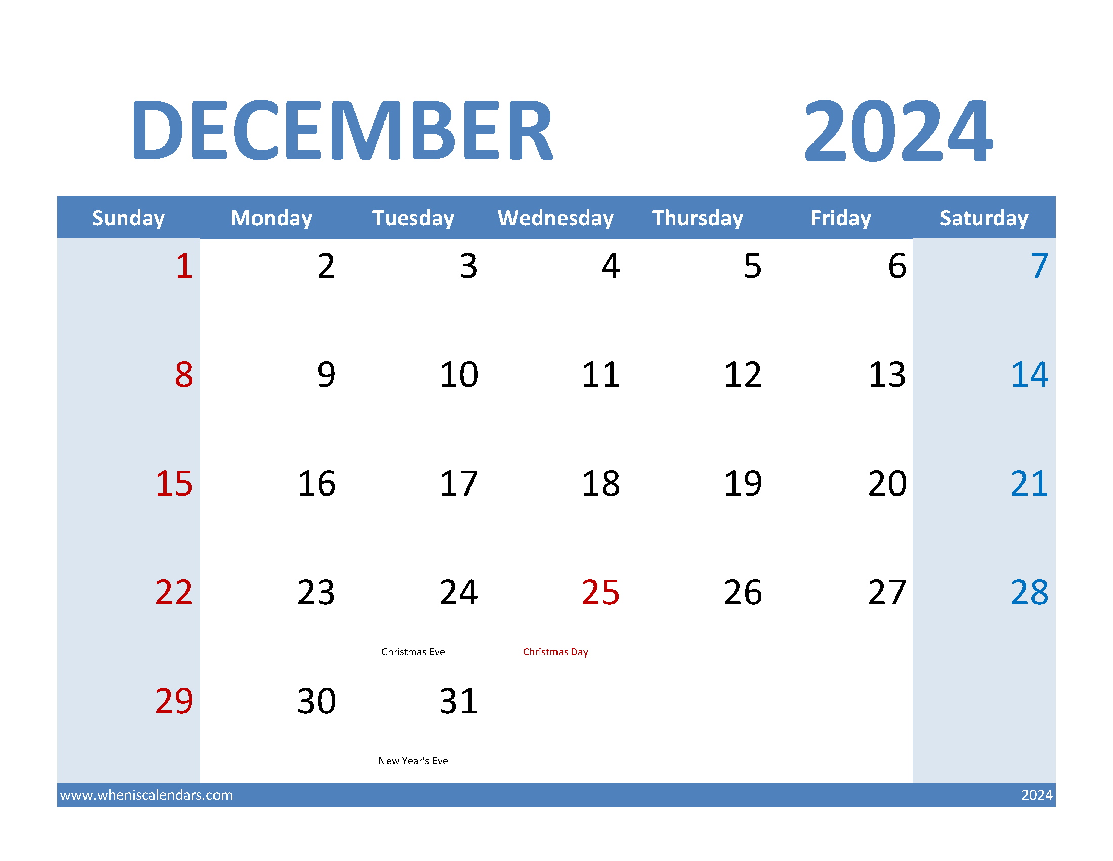 December 2024 appointment Calendar Printable Monthly Calendar